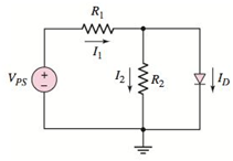 Chapter 1, Problem 1.46P, The cutin voltage of the diode shown in the circuit in Figure P1.46 is V=0.7V . The diode is to 