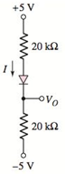 Chapter 1, Problem 1.47P, Find I and VO in each circuit shown in Figure P1.47 if (i) V=0.7V and (ii) V=0.6V . Figure P1.47 , example  2