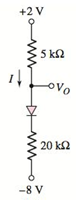 Chapter 1, Problem 1.47P, Find I and VO in each circuit shown in Figure P1.47 if (i) V=0.7V and (ii) V=0.6V . Figure P1.47 , example  3