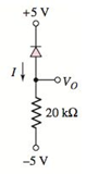 Chapter 1, Problem 1.47P, Find I and VO in each circuit shown in Figure P1.47 if (i) V=0.7V and (ii) V=0.6V . Figure P1.47 , example  4