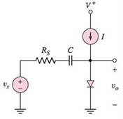 Chapter 1, Problem 1.53P, The diode in the circuit shown in Figure P1.53 is biased with a constant current source I. A 
