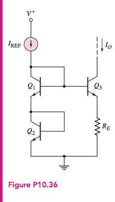 Chapter 10, Problem 10.36P, Consider the circuit in Figure P10.36. Neglect base currents and assume VA= . (a) Derive the 