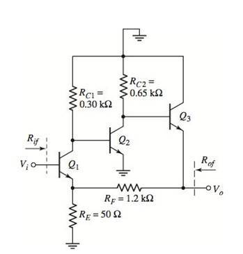 Chapter 12, Problem 12.38P, The circuit shown in Figure P12.38 is an ac equivalent circuit of a feedback amplifier. The 
