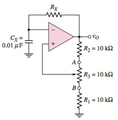 Chapter 15, Problem 15.60P, The saturated output voltages of the comparator in Figure P15.60 are± 10 V. (a) Find Rx such that 