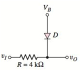 Chapter 2, Problem 2.33P, Each diode cutin voltage is 0.7 V for the circuits shown in Figure P2.33. (a) Plot O versus I over , example  1