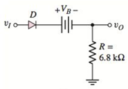Chapter 2, Problem 2.35P, Consider the circuits shown in Figure P2.35. Each diode cutin voltage is V=0.7V . (a) Plot O versus , example  1
