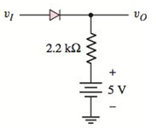 Chapter 2, Problem 2.36P, Plot O for each circuit in Figure P2.36 for the input shown. Assume (a) V=0 and (b) V=0.6V . Figure , example  2