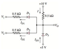 Chapter 2, Problem 2.46P, The diodes in the circuit in Figure P2.46 have the same piecewise linear parameters as described in 
