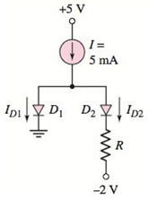 Chapter 2, Problem 2.48P, The diode cutin voltage for each diode in the circuit shown in Figure P2.48 is 0.7V. Determine the 