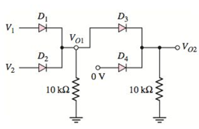 Chapter 2, Problem 2.61P, Consider the circuit in Figure P2.61. The output of a diode OR logic gate is connected to the input 