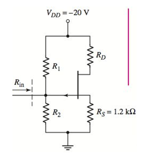 Chapter 3, Problem 3.22EP, Consider the circuit shown in Figure 3.66 with transistor parameters IDSS=8mA , VP=4V , and =0 . 