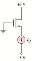 Chapter 3, Problem 3.37P, The parameters of the transistors in Figures P3.37 (a) and (b) are Kn=0.5mA/V2 , VTN=1.2V , and =0 . , example  1