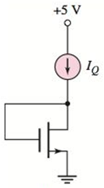 Chapter 3, Problem 3.37P, The parameters of the transistors in Figures P3.37 (a) and (b) are Kn=0.5mA/V2 , VTN=1.2V , and =0 . , example  2
