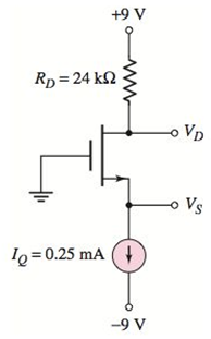 Chapter 3, Problem 3.38P, For the circuit in Figure P3.38, the transistor parameters are VTN=0.6V and Kn=200A/V2 . Determine 