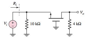 Chapter 4, Problem 4.47P, The smallsignal parameters of the NMOS transistor in the ac equivalent commongate circuit shown in 