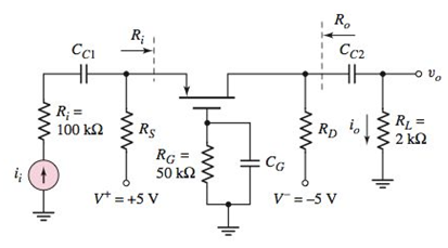 Chapter 4, Problem 4.49P, Consider the PMOS commongate circuit in Figure P4.49. The transistor parameters are: VTP=1V , 