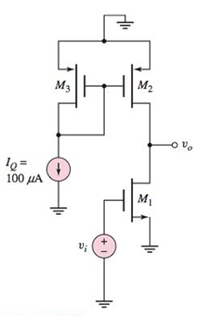 Chapter 4, Problem 4.61P, The ac equivalent circuit of a CMOS commonsource amplifier is shown in Figure P4.61. The transistor 