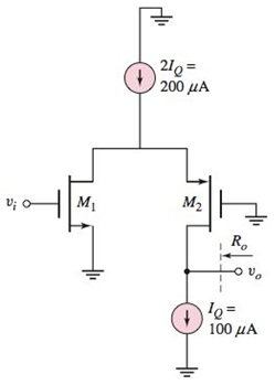 Chapter 4, Problem 4.67P, The circuit in Figure P4.67 is a simplified ac equivalent circuit of a folded cascode amplifier. The 