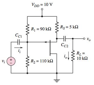Chapter 4, Problem 4.78P, For the pchannel JFET sourcefollower circuit in Figure P4.78, the transistor parameters are: 