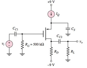 Chapter 4, Problem 4.27P, For the commonsource amplifier shown in Figure P4.27, the transistor parameters are VTP=1.2V , 