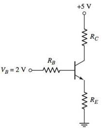 Chapter 5, Problem 5.30P, The circuit shown in Figure P5.30 is to be designed such that ICQ=0.8mA and VCEQ=2V for the case 