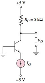 Chapter 5, Problem 5.35P, Assume =120 for the transistor in the circuit shown in Figure P5.34. Determine IQ such that (a) 