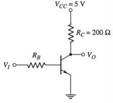 Chapter 5, Problem 5.45P, The transistor in the circuit shown in Figure P5.45 has a current gain of =40 . Determine RB such 