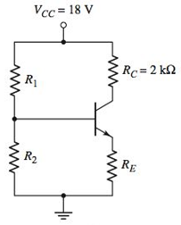 Chapter 5, Problem 5.65P, The dc load line and Q-point of the circuit in Figure P5.65(a) are shown in Figure P5.65(b). For the , example  1