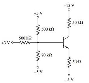 Chapter 5, Problem 5.73P, For the circuit in Figure P5.73, let =100 . (a) Find VTH and RTH for the base circuit. (b) Determine 