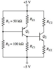 Chapter 5, Problem 5.83P, (a) For the transistors in the circuit shown in Figure P5.83, the parameters are: =100 and 