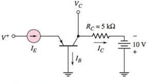 Chapter 5, Problem 5.8P, A pnp transistor with =60 is connected in a commonbase configuration as shown in Figure P5.8. (a) 
