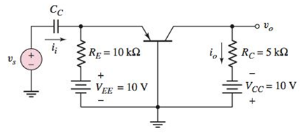 Chapter 6, Problem 6.13TYU, For the circuit shown in Figure 6.63, the transistor parameters are: =100 , VBE(on)=0.7V , and ro= . 