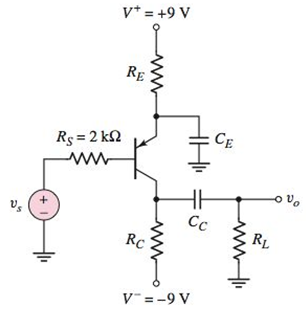 Chapter 6, Problem 6.23P, For the circuit in Figure P6.23, the transistor parameters are =80 and VA=80V . (a) Determine RE 