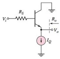Chapter 6, Problem 6.43P, The circuit and transistor parameters for the ac equivalent circuit in Figure P6.43 are RS=0.5k , 