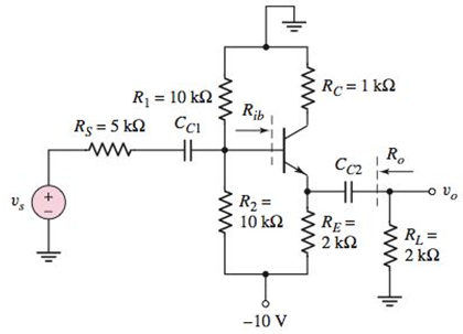 Chapter 6, Problem 6.45P, Consider the circuit in Figure P6.45. The transistor parameters are =120 and VA= . Repeat parts 