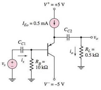 Chapter 6, Problem 6.47P, For the transistor in Figure P6.47, =80 and VA=150V . (a) Determine the dc voltages at the base and 