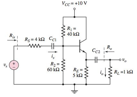 Chapter 6, Problem 6.51P, In the circuit shown in Figure P6.51, determine the range in smallsignal voltage gain A=o/s and 