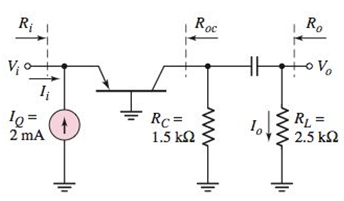 Chapter 6, Problem 6.60P, The transistor in the ac equivalent circuit shown in Figure P6.60 has parameters =80 and VA= . 