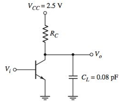 Chapter 7, Problem 7.15P, Consider the circuit shown in Figure P7.15. The transistor has parameters =120 and VA= . The circuit 