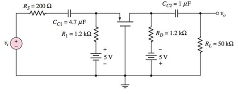 Chapter 7, Problem 7.26P, The parameters of the transistor in the circuit in Figure P7.26 are KP=1mA/V2 , VTP=1.5V , =0 . (a) 