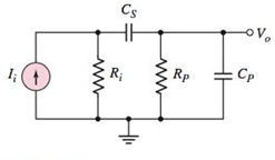 Chapter 7, Problem 7.4P, Consider the circuit in Figure P7.4 with a signal current source. The circuitparameters are Ri=30k , 