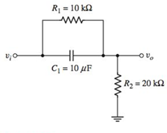 Chapter 7, Problem 7.5P, Consider the circuit shown in Figure P7.5. (a) What is the value of the voltage transfer function 
