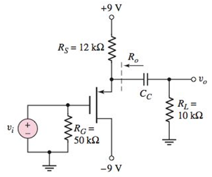 Chapter 7, Problem D7.20P, The transistor in the circuit in Figure P7.20 has parameters KP=0.5mA/V2 , VTP=2V , and =0 . (a) 