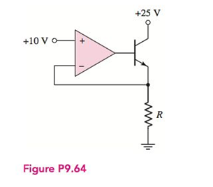 Chapter 9, Problem 9.64P, Consider the circuit shown in Figure P9.64. (a) The output current of theop-amp is 1.2 mA and the 