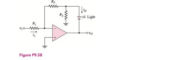 Chapter 9, Problem D9.58P, The circuit in Figure P9.58 is used to drive an LED with a voltage source. Thecircuit can also be 