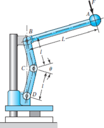 Chapter 4, Problem 111P, Design link CD of the hand-operated toggle press shown in the figure. Specify the cross-section 