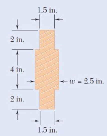 Chapter 6.2, Problem 15P, For a timber beam having the cross section shown, determine the largest allowable vertical shear if 