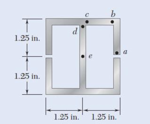 Chapter 6.5, Problem 40P, 6.40 and 6.47 The extruded aluminum beam has a uniform wall thickness of 18 in. Knowing that the 