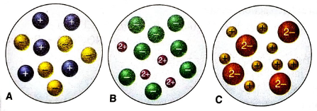 Chapter 4, Problem 4.4P, Which of the following scenes best represents how the ions occur in an aqueous solution of: 