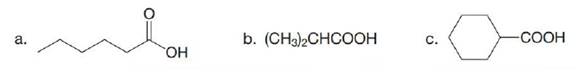 Chapter 19, Problem 19.10P, What alcohol can be oxidized to each carboxylic acid? 